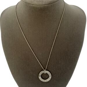 Tiffany & Co. 1837® Circle Pendant Necklace – Sterling Silver